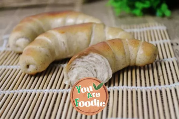 Soft sweet cinnamon croissant
