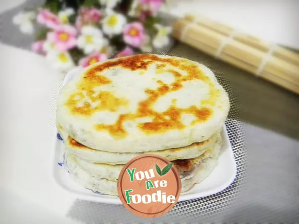 Milk flavored bean paste cake