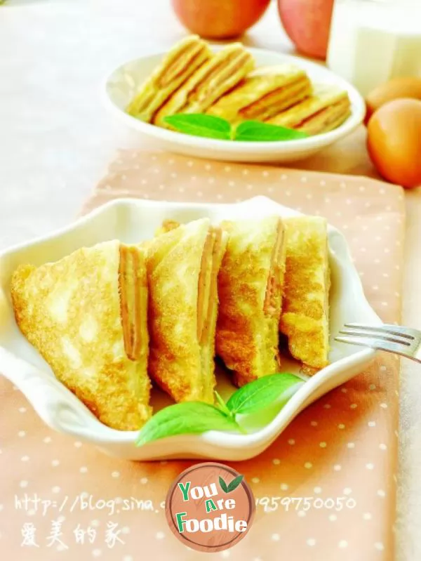 Homemade-nutritious-and-delicious-Hong-Kong-Energy-breakfast---ham-and-toast