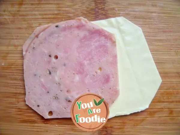 Homemade nutritious and delicious Hong Kong Energy breakfast - ham and toast