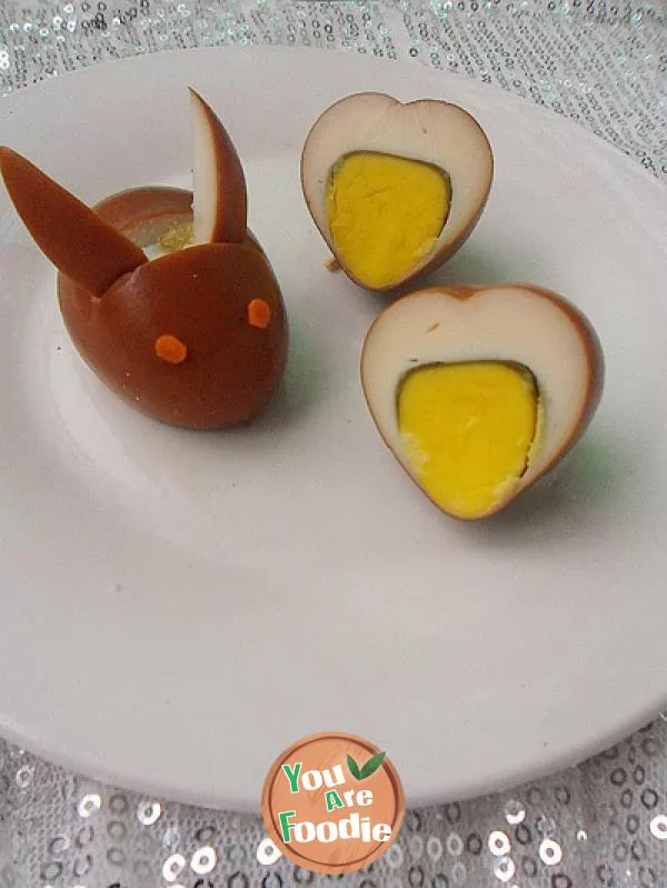 [marinated] home made marinated meat and eggs (with the method of quickly boiling eggs)
