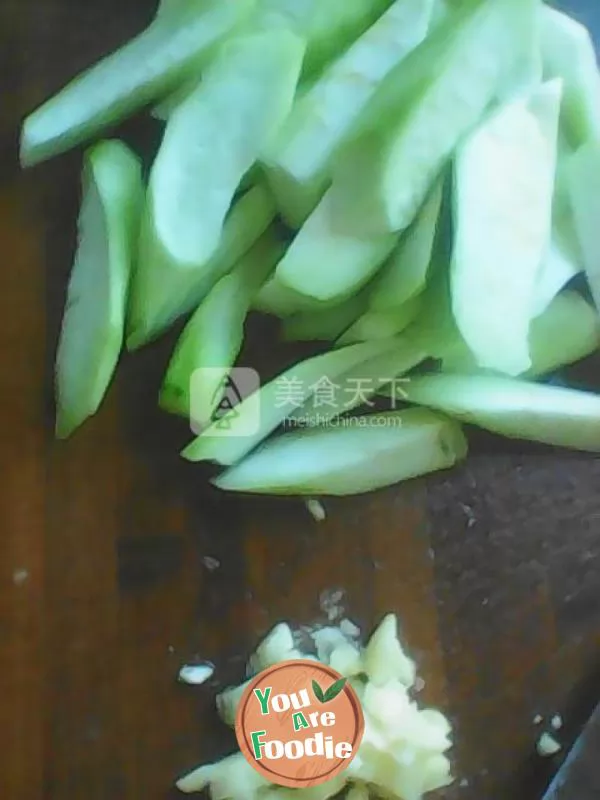 Stir fried towel gourd