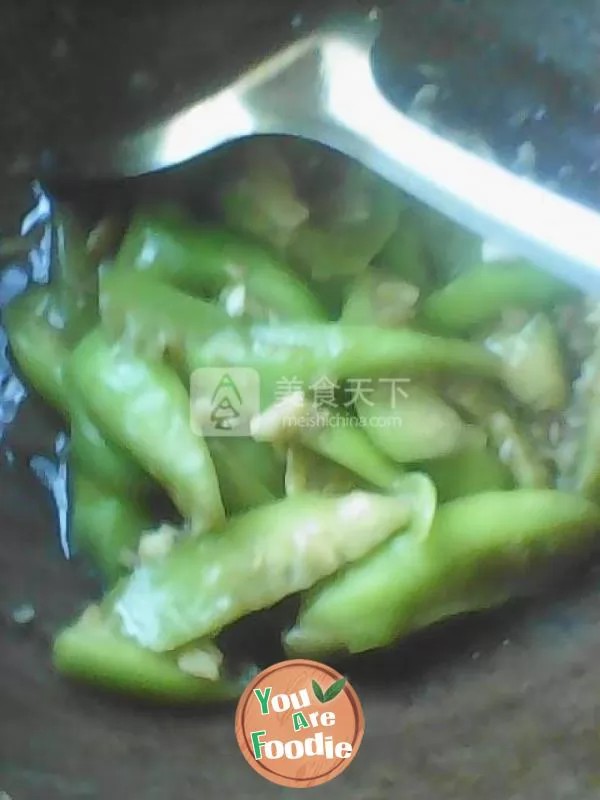 Stir fried towel gourd