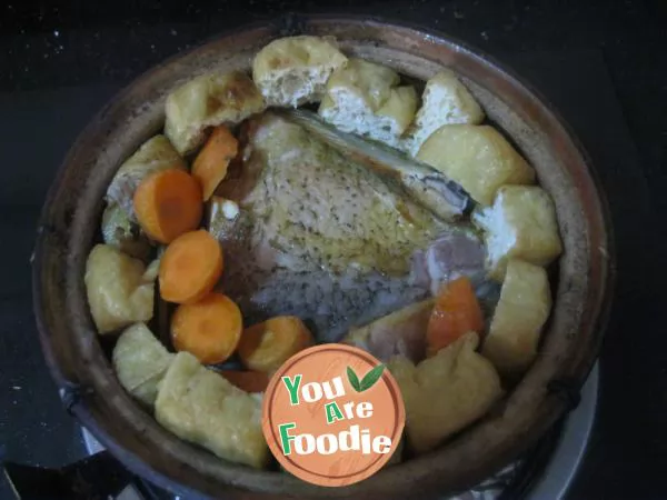 Stewed fish brisket and tofu