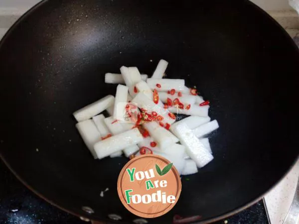Stir fried Chinese yam