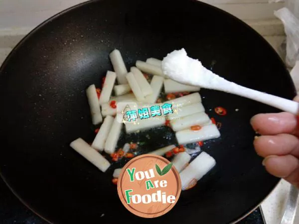Stir fried Chinese yam