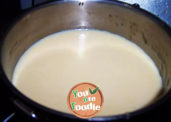 Simple egg milk pudding