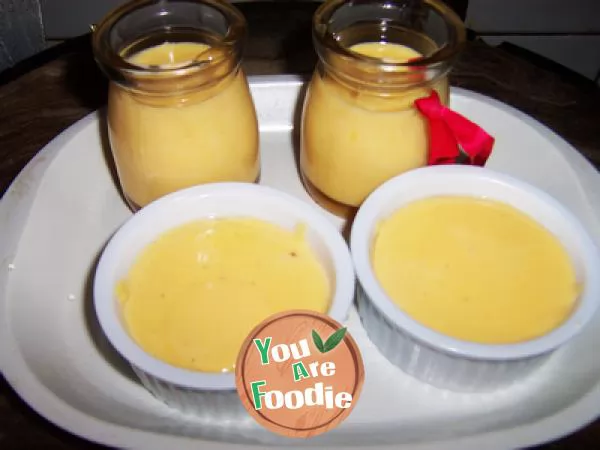 Simple egg milk pudding