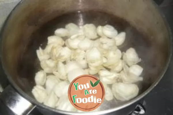 Sauteed Lily Bulbs and Celery