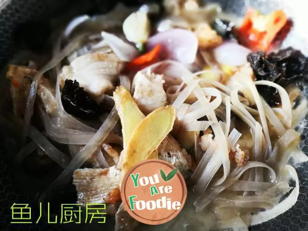 Braised fish Brisket with vermicelli -- private dish of
