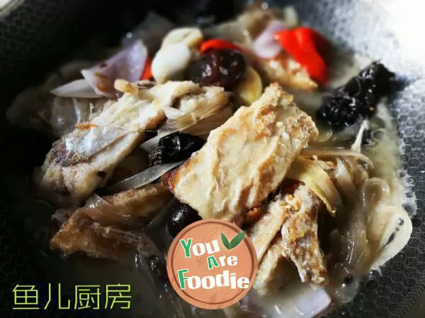 Braised fish Brisket with vermicelli -- private dish of
