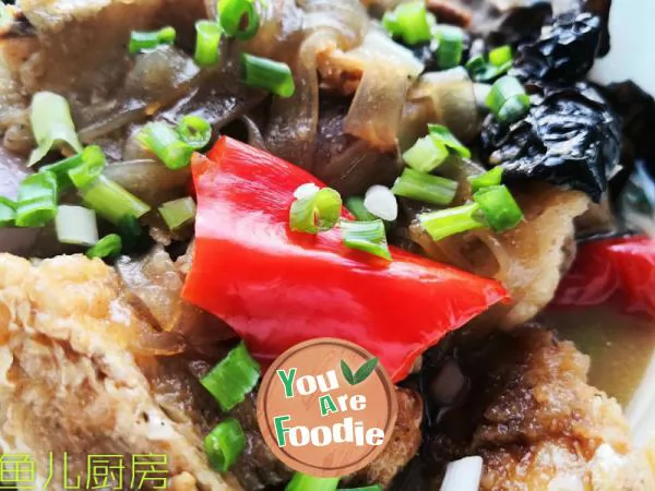 Braised fish Brisket with vermicelli -- private dish of