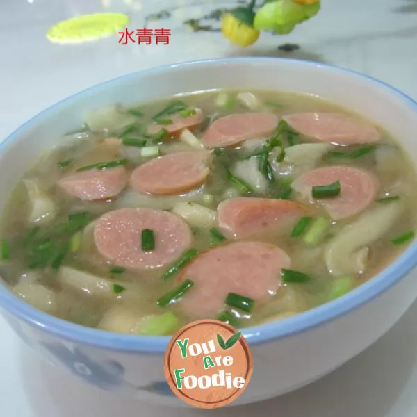 Ham and mushroom soup