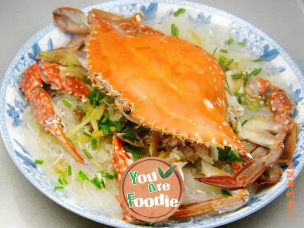 Steamed-vermicelli-with-red-paste-crab