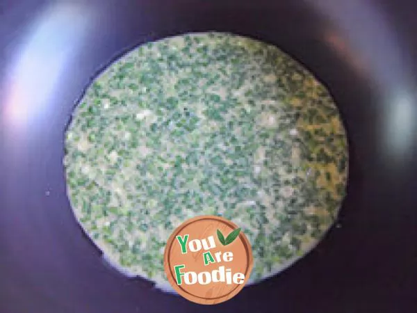 Classic flavor - leek egg cake