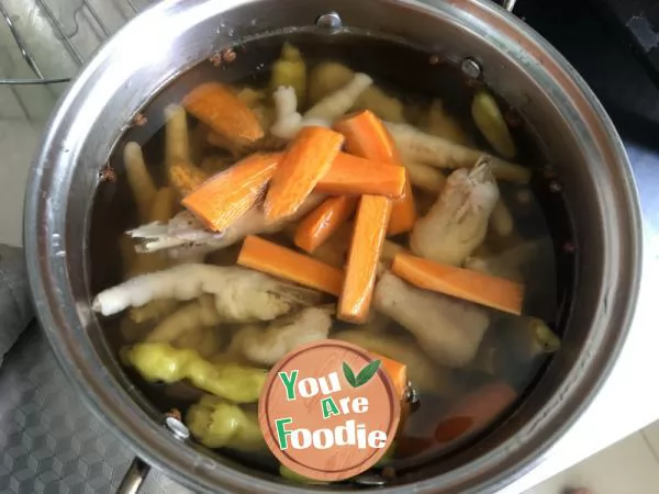 Chicken Feet with Pickled Peppers