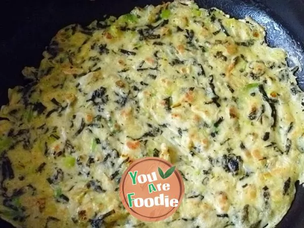 [healthy and nutritious breakfast] make your own breakfast --- laver shrimp egg cake