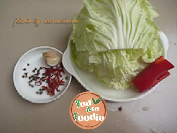 Stir fried cabbage heart