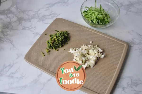 Chinese toon and cucumber noodles