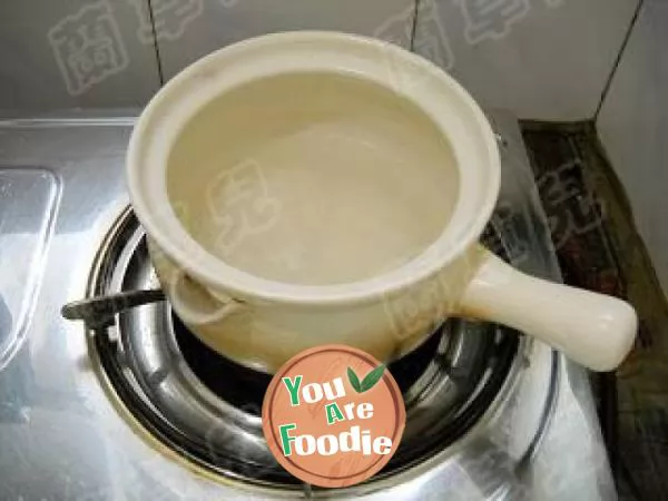 Lily egg yolk congee