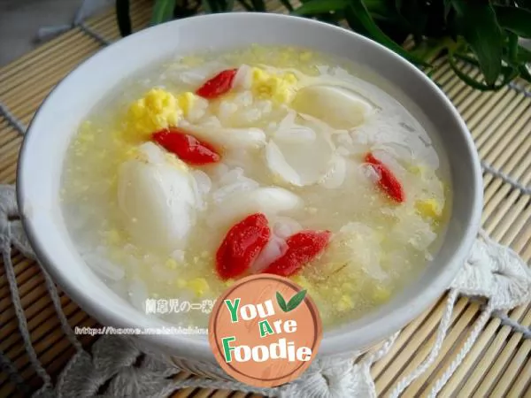 Lily egg yolk congee