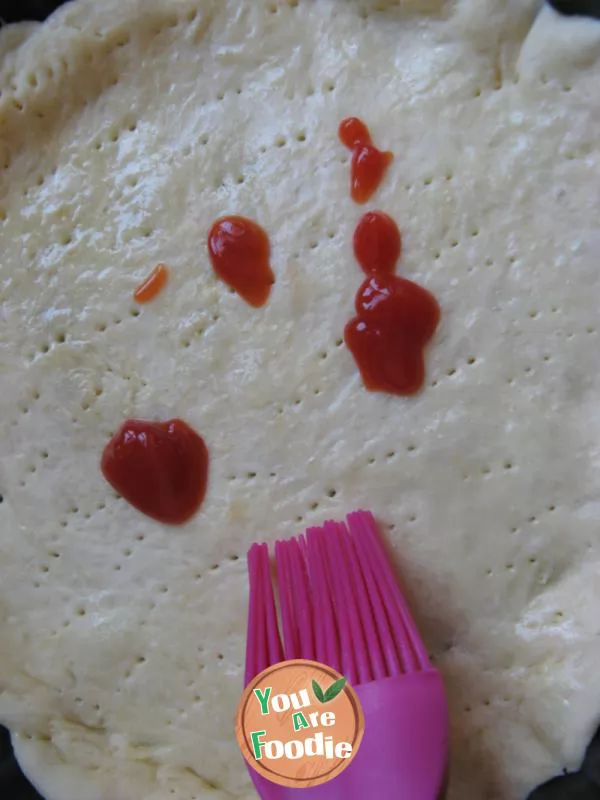 Pine nut corn pizza