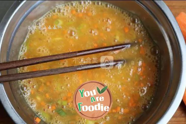Simple breakfast with thick egg