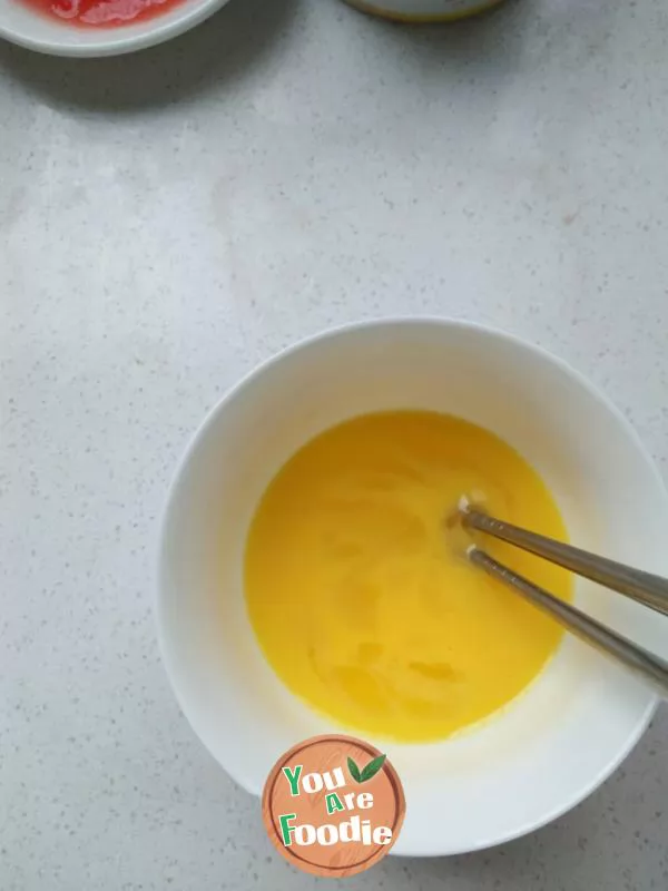 Steamed chicken cake with liver powder (baby food 2)