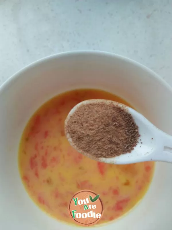 Steamed chicken cake with liver powder (baby food 2)