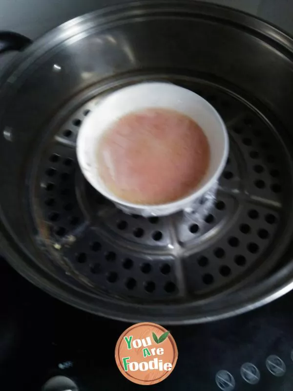 Steamed chicken cake with liver powder (baby food 2)