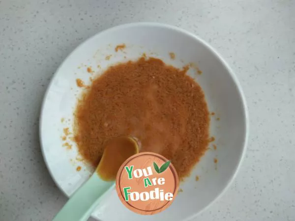 Steamed chicken cake with liver powder (baby food 2)