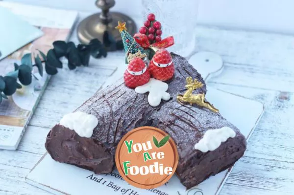 Christmas Chocolate Stub Cake