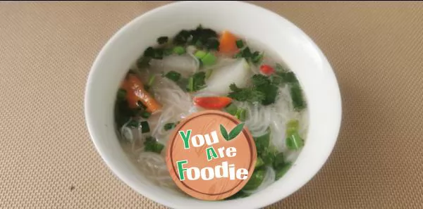 Mutton bone and vermicelli soup