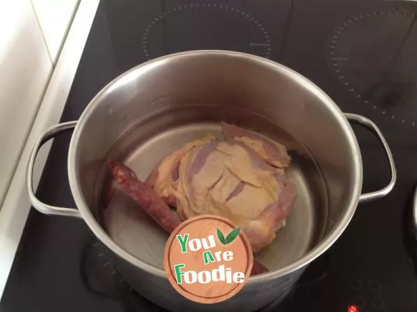 Sausage and potato porridge