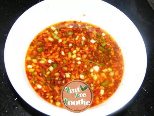 Thick Sichuan style noodles with mixed sauce