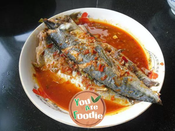 Fish in red soup