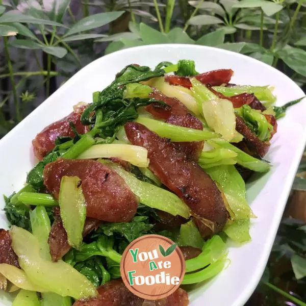 Braised Celery with Dried Intestines