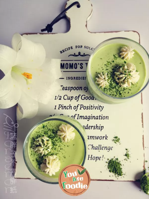 Super delicious Matcha pudding