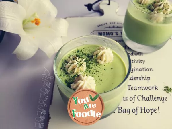 Super delicious Matcha pudding
