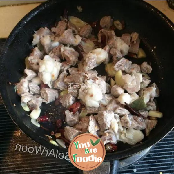 Braised Beef Brisket with three dices