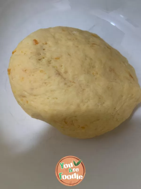 Sweet potato, ham and scallion rolls