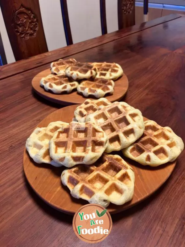 Belgian chestnut waffles