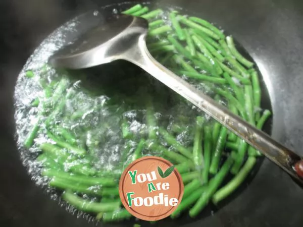 Stir fried bean with preserved mustard