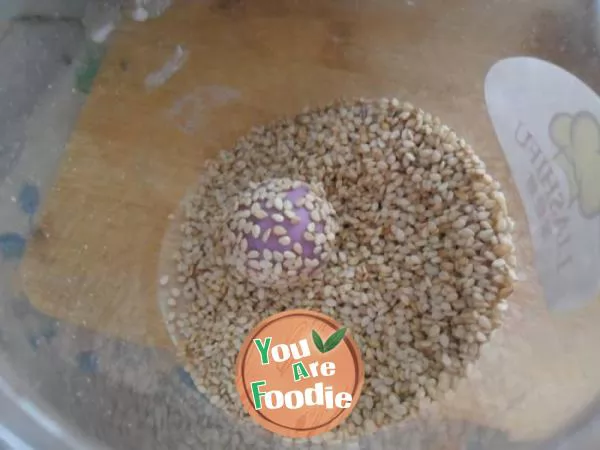 Sesame glutinous rice balls