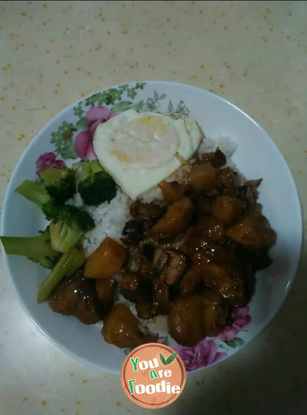 Braised-pork-with-rice