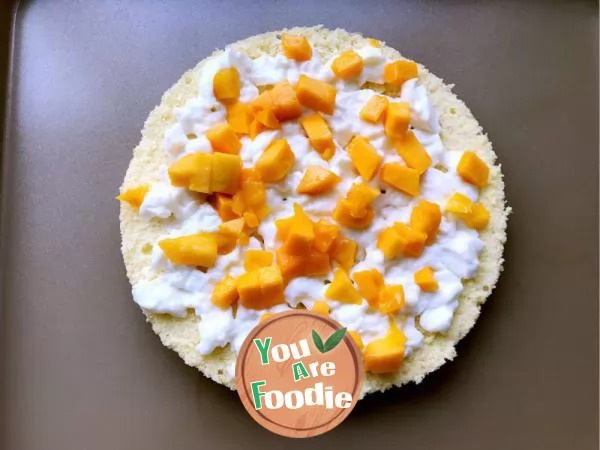 Mango yogurt sandwich cake (hot version)