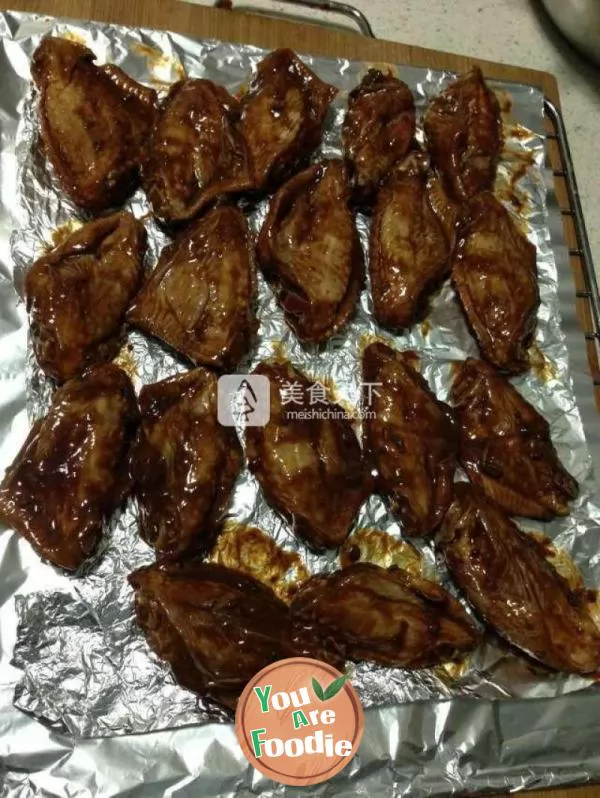 Delicious roasted wings