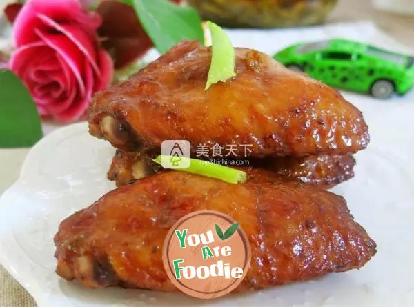 Delicious roasted wings