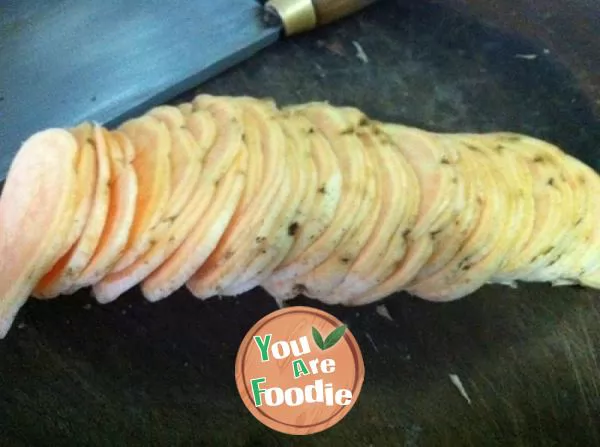 A healthy snack -- dried sweet potato