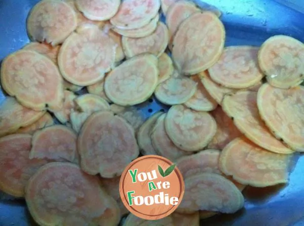 A healthy snack -- dried sweet potato